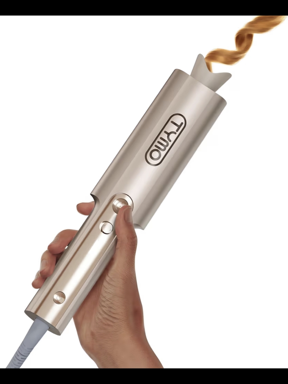 TYMO Curlpro Plus Automatic Curling Iron 1 Inch Gold Blush